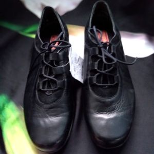 Murano Comfort Lace-up Shoes Black Leather Tag Attached Women's Size 9 Wide